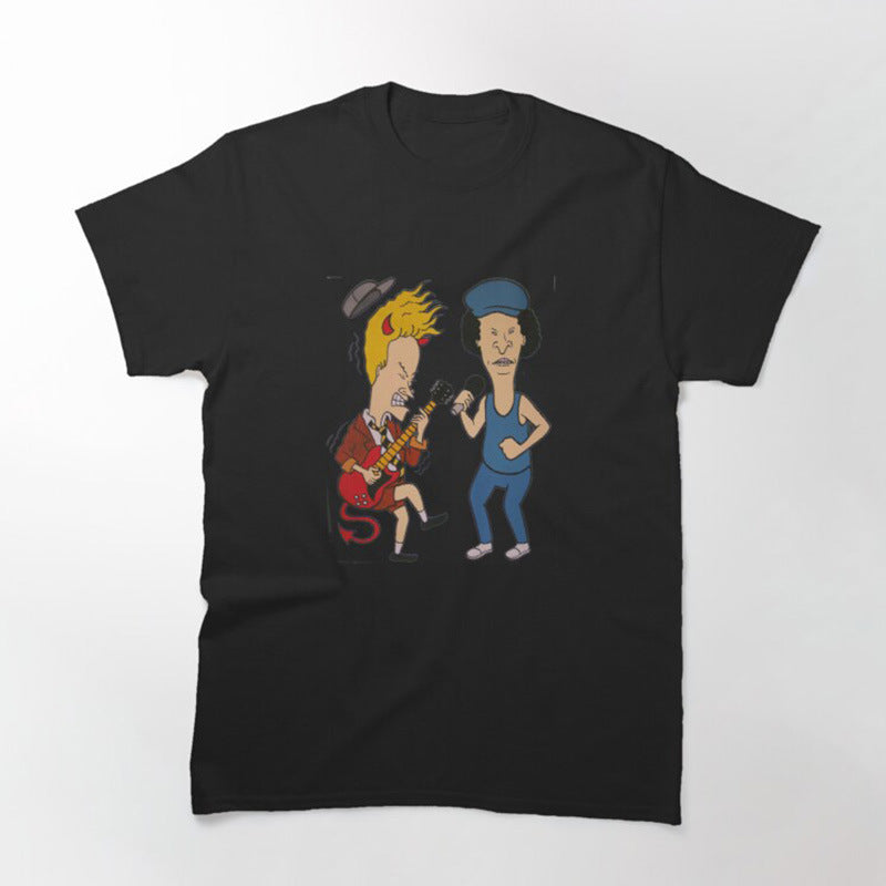 Beavis Butthead Rock Men Tshirt Comic Punk Tops T Shirts