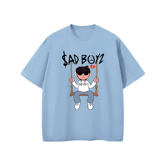 SAD BOYZ Letter Printed T Shirt Men T Shirts