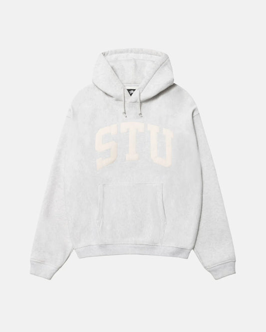 STU APPLIQUE HOODIE WHITE