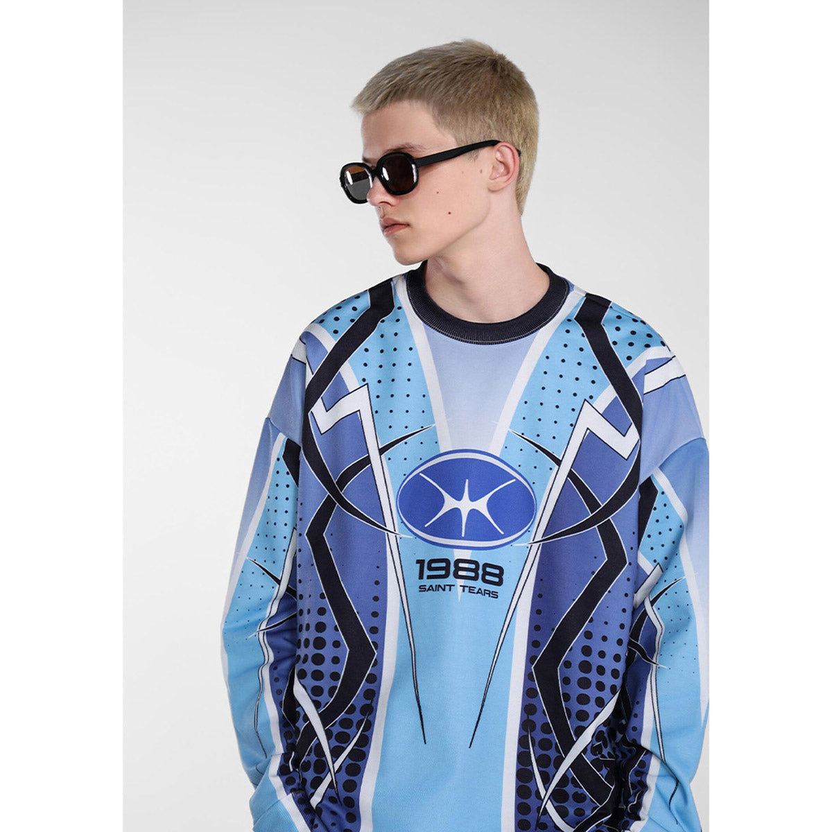 Men Long Sleeve Shirt Saint Michael Loose Long Sleeve Shirt