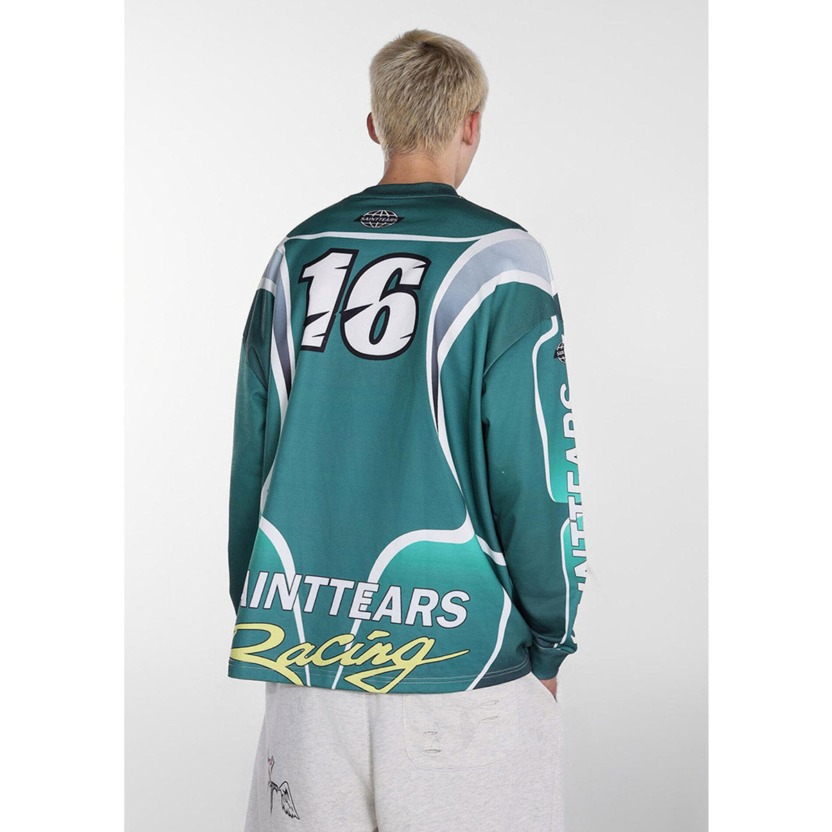 Men Long Sleeve Shirt Saint Michael Loose Long Sleeve Shirt