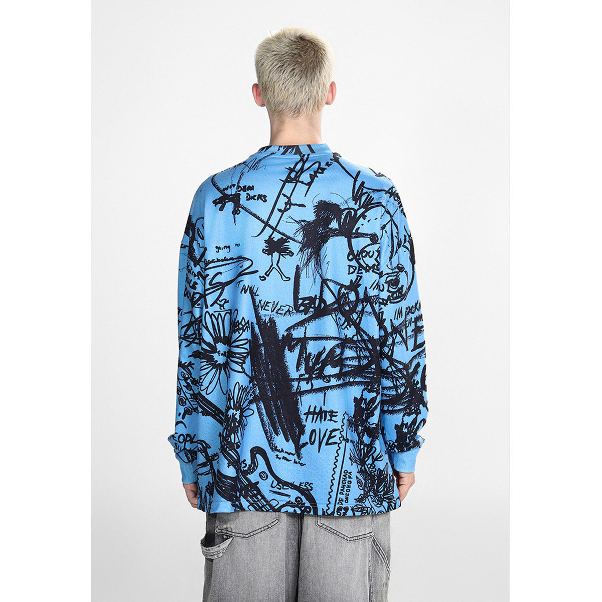 Men Long Sleeve Shirt Saint Michael Loose Long Sleeve Shirt