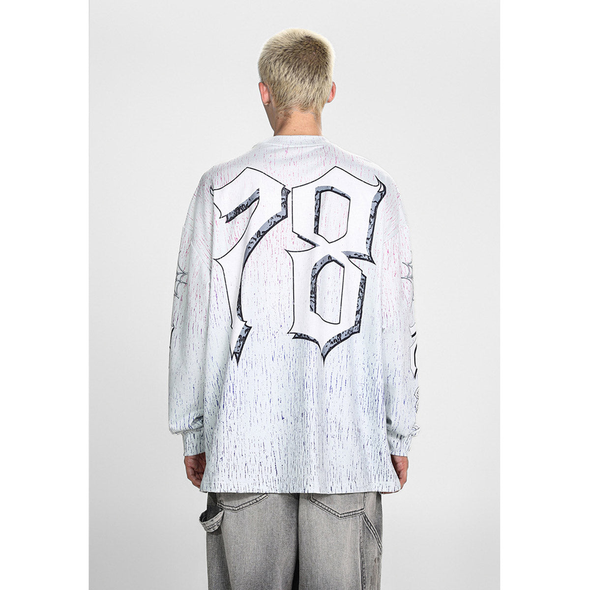 Men Long Sleeve Shirt Saint Michael Loose Long Sleeve Shirt