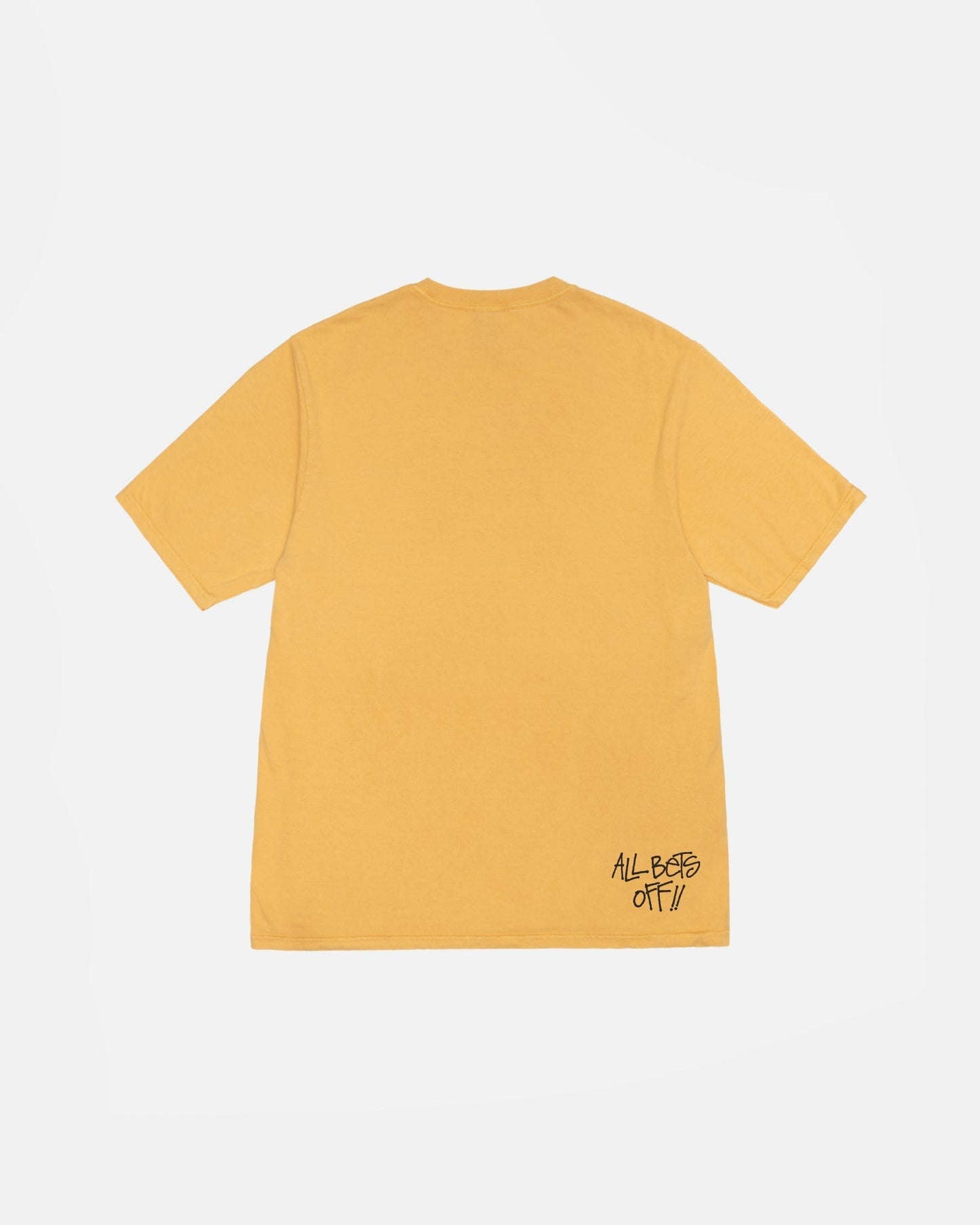 ALL BETS OFF TEE PIGMENT DYED &#8211; Yellow