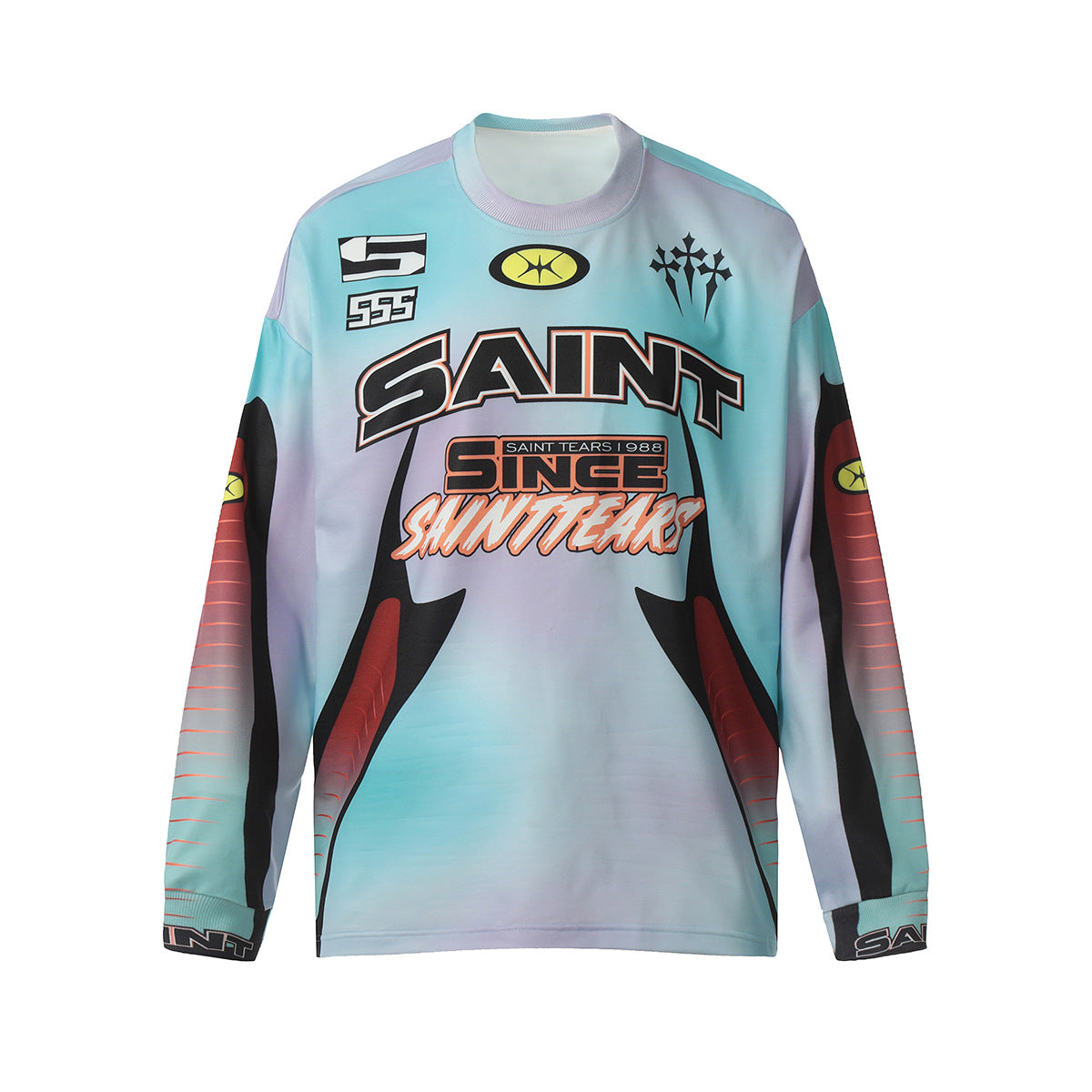 Men Long Sleeve Shirt Saint Michael Loose Long Sleeve Shirt