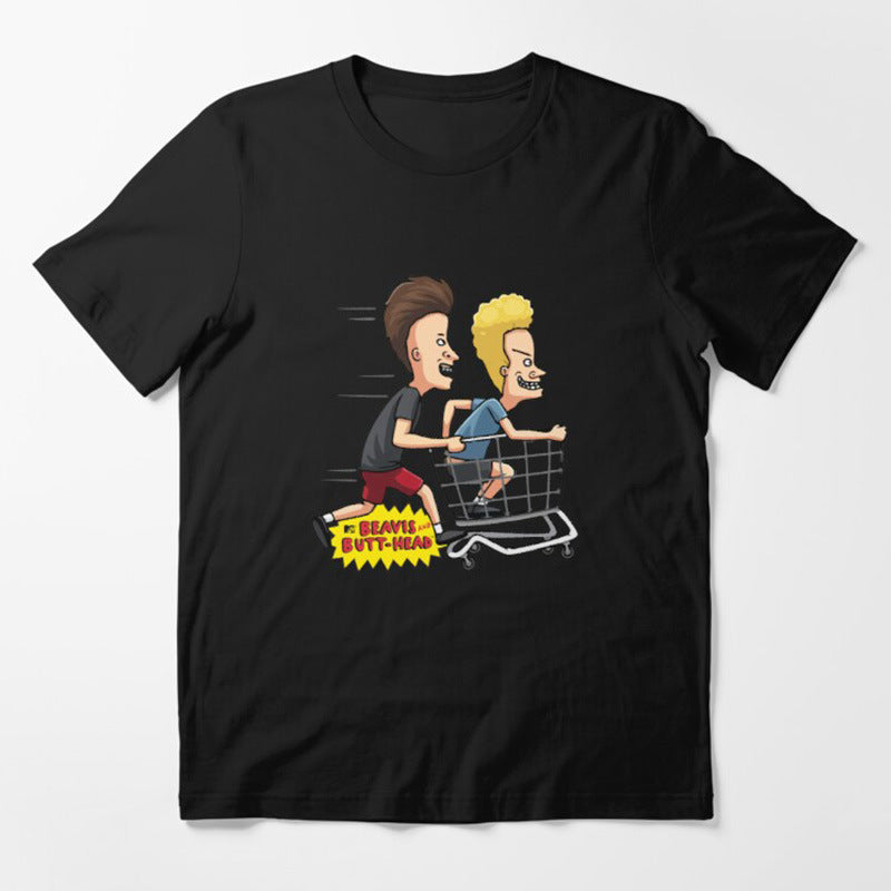 Beavis Butthead Rock Men Tshirt Comic Punk Tops T Shirts