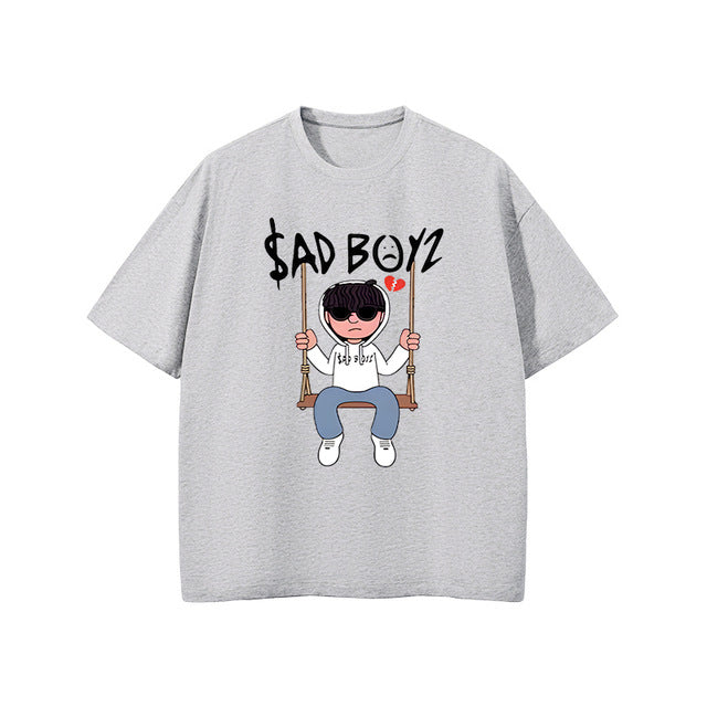 SAD BOYZ Letter Printed T Shirt Men T Shirts