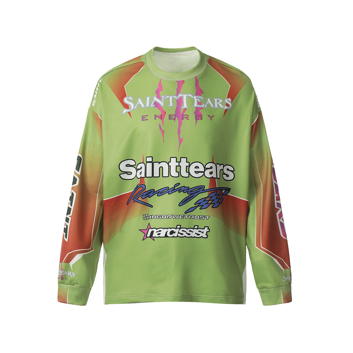 Mens Long Sleeve Shirt Saint Michael Loose Long Sleeve Shirt