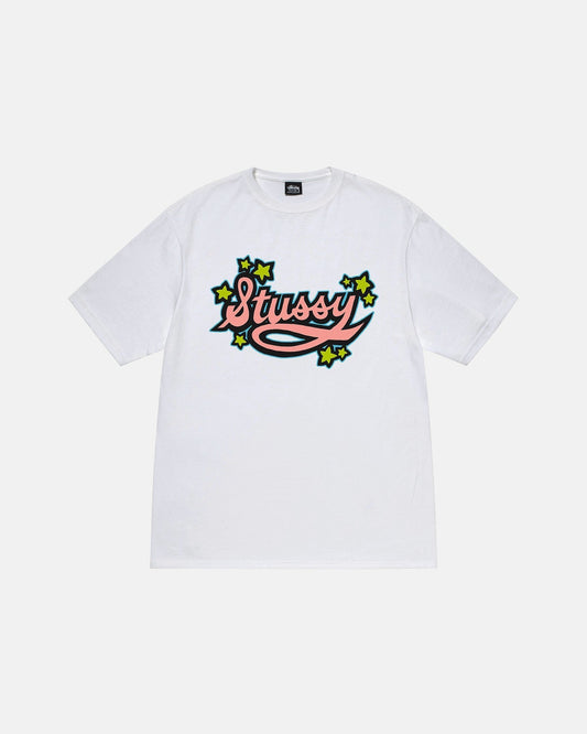 STAR SCRIPT TEE-WHITE
