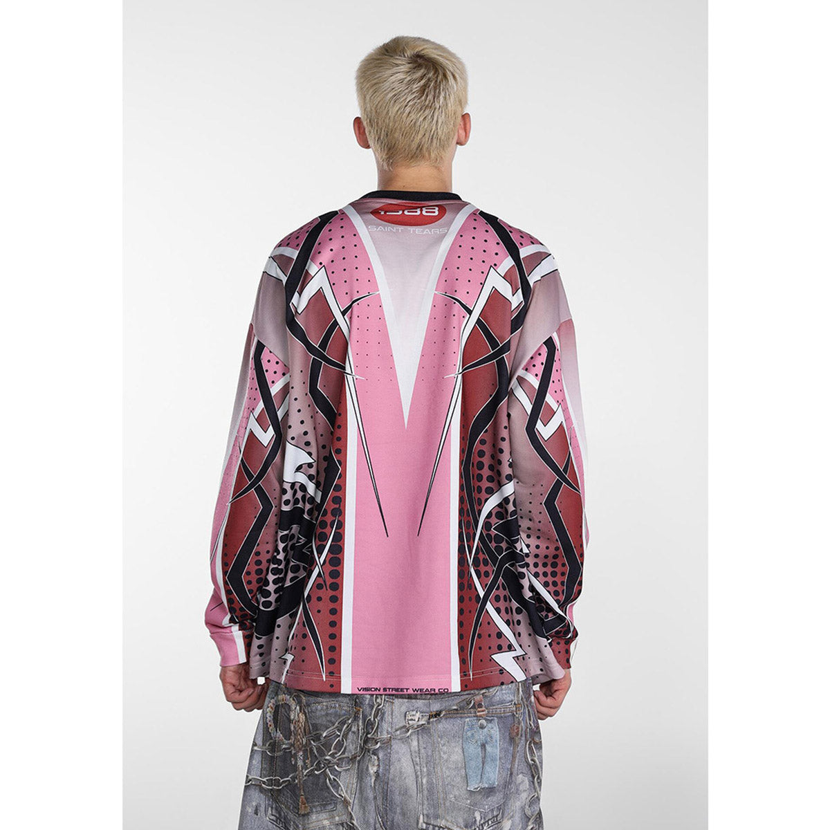 Men Long Sleeve Shirt Saint Michael Loose Long Sleeve Shirt