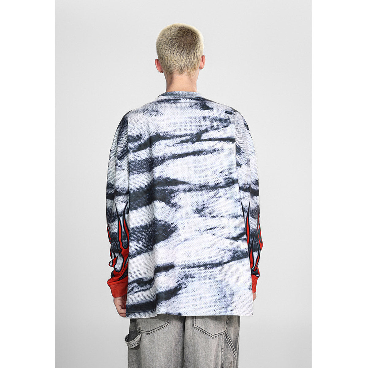 Men Long Sleeve Shirt Saint Michael Loose Long Sleeve Shirt